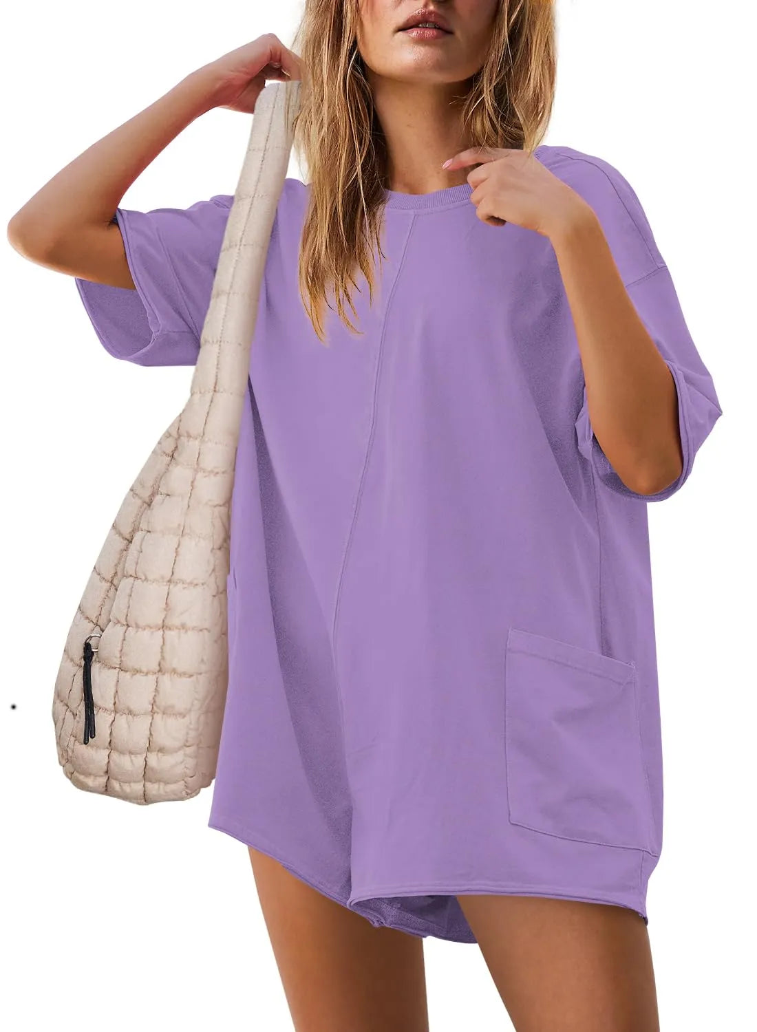 2024 NEW OVERSIZED REVERSIBLE TEE ROMPER (BUY 2 FREE SHIPPING)