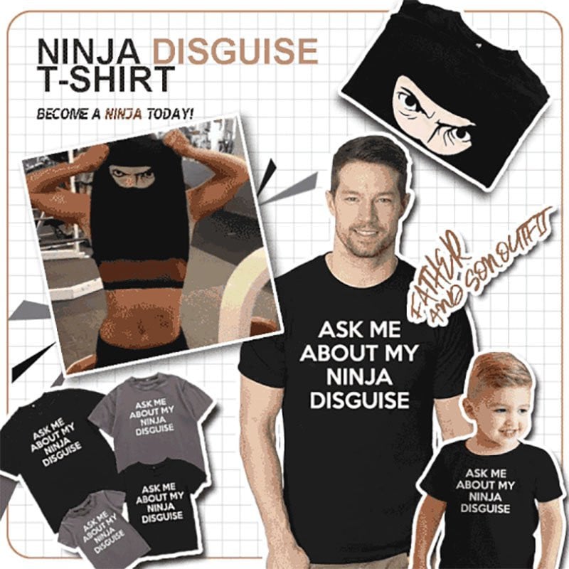 Flip Cartoon NINJA - Funny Ninja Short Sleeve - PlanetShopper