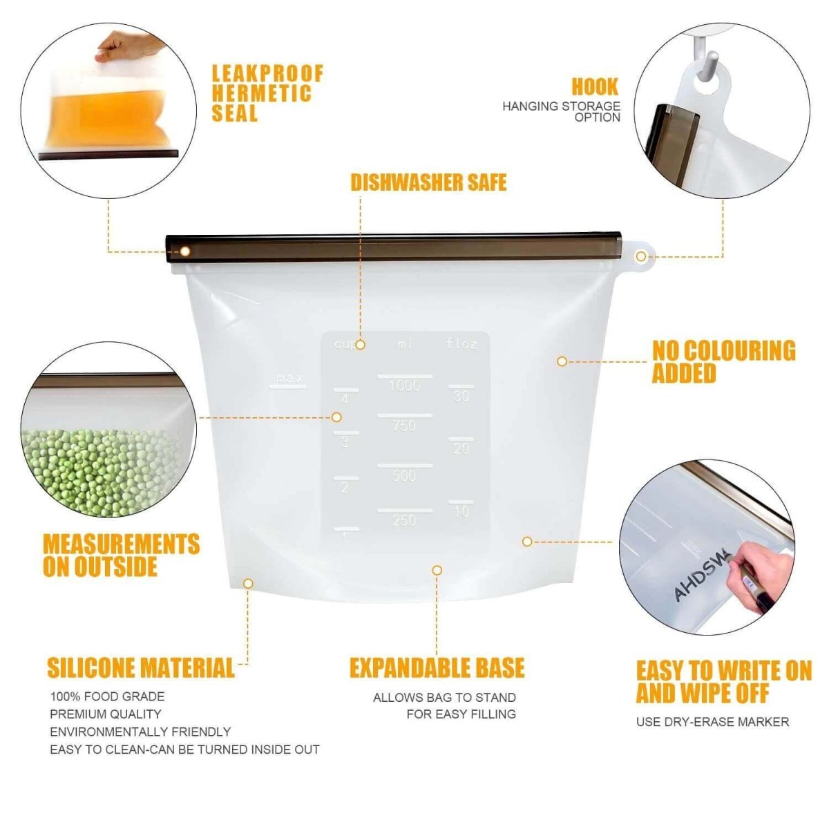Silicone Vacuum Sealed Bags (4pcs) - PlanetShopper